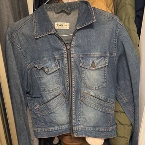 Denim Jacket with Zipper